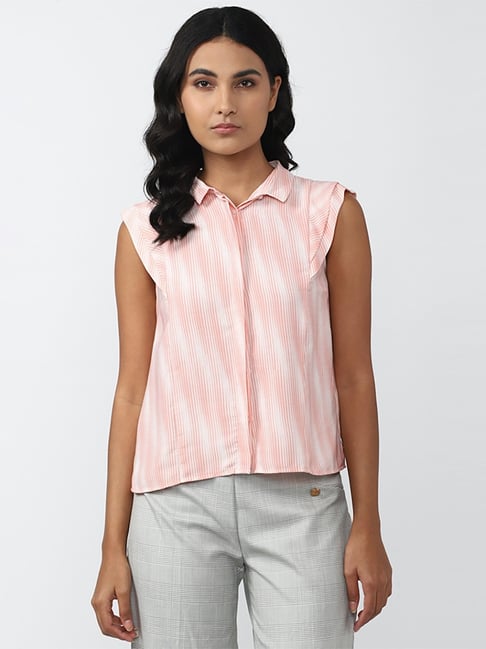 Buy Only White Striped Shirt for Women Online @ Tata CLiQ