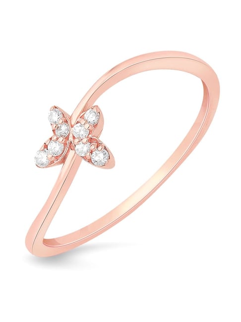EFFY Collection EFFY® Multi-Gemstone (1-1/2 ct. t.w.) & Diamond (1/10 ct.  t.w.) Butterfly Ring in 14k Rose Gold - Macy's