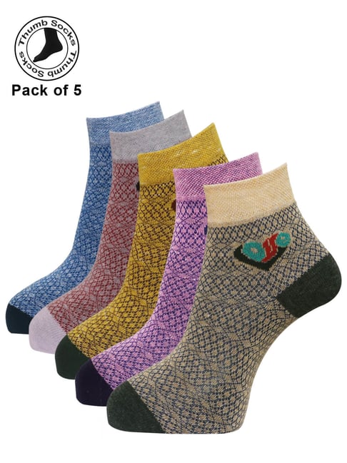 Comfoex Boys Ankle Athletic Socks 6 Pairs - Half Cushioned Low Cut Sports Socks For Kids