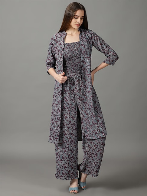 Buy Payal & Zinal Green Printed Jumpsuit Set With Shrug Online | Aza  Fashions-sieuthinhanong.vn