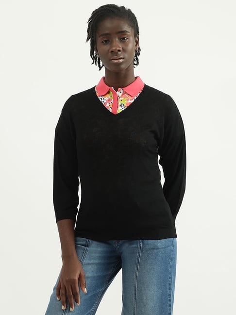 Black shop sweater online