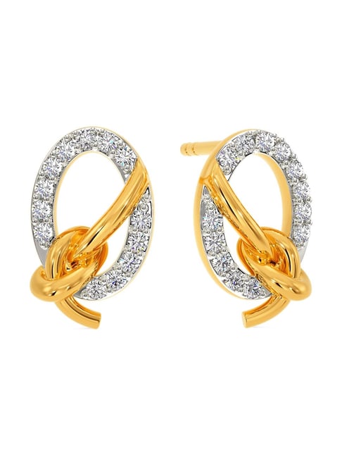 Buy Yellow Gold Earrings for Women by Melorra Online | Ajio.com