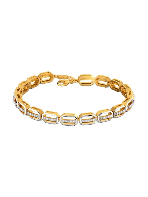 14k Solid Gold Evil Eye Bracelet – by charlotte