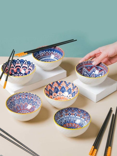Buy Nestasia Mandala Multicolour Noodle Bowl L) with