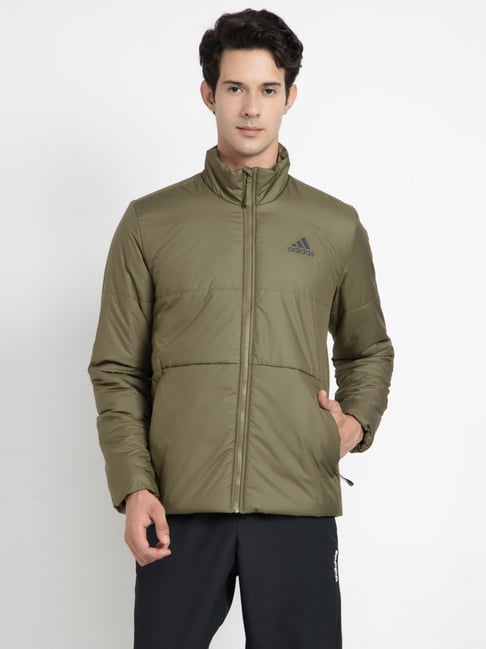 Adidas Green Regular Fit Printed Sports Jacket-picture-10