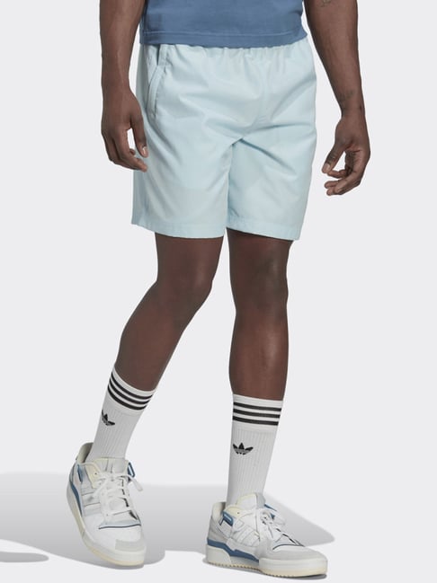 Adidas Originals Blue Regular Fit Printed Sports Shorts-picture-34