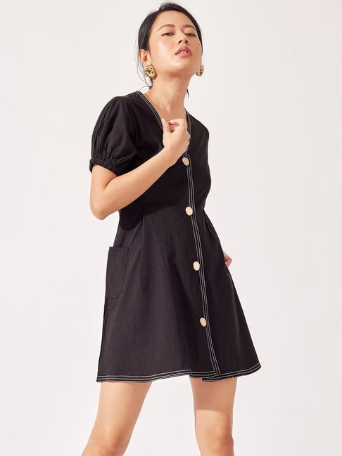 The Label Life Black Shirt Dress Price in India