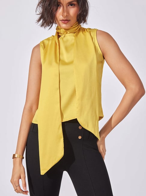 Buy The Label Life Mustard Top for Women's Online Tata CLiQ
