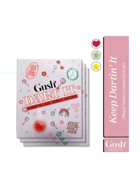 Gush Keep Dartin' It Hydrocolloid Pimple Patches Combo - Pack of 3