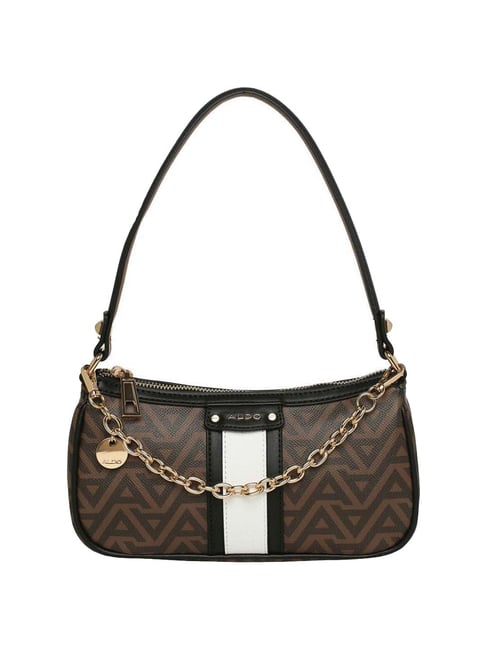 GIVENCHY Brown Monogram Canvas Fabric and Leather Hobo shoulder bag