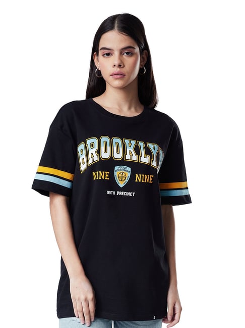 The Souled Store Black Brooklyn Nine-Nine Printed T-Shirt