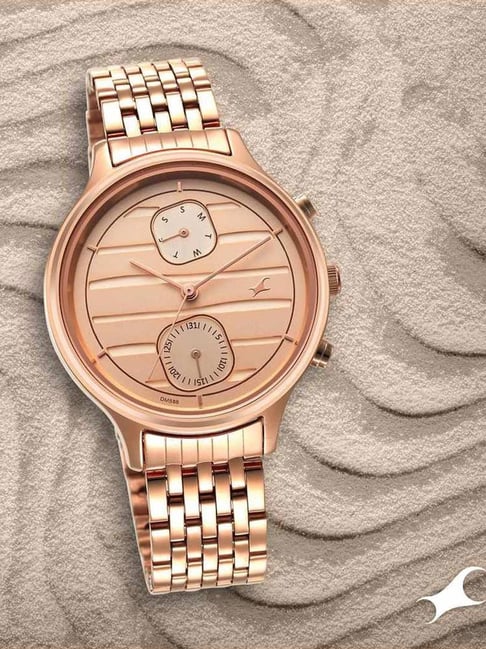 LOUIS VUITTON WOMEN ROSE GOLD-TONED DIAL WATCH at Best Price in