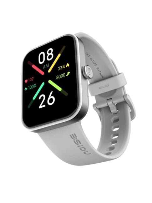 Noise Pulse Go Buzz Smart Watch with Bluetooth Calling, 1.69 inch Clear Display (Mist Grey)