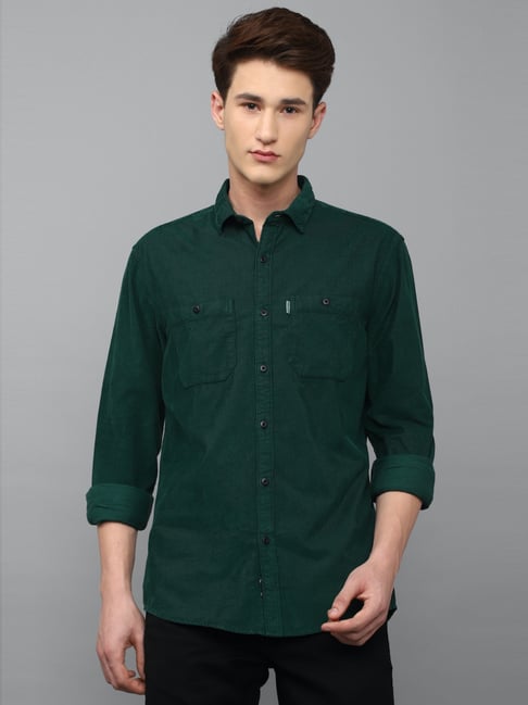Buy Louis Philippe Jeans Green Cotton Slim Fit Denim Jackets for Mens  Online @ Tata CLiQ