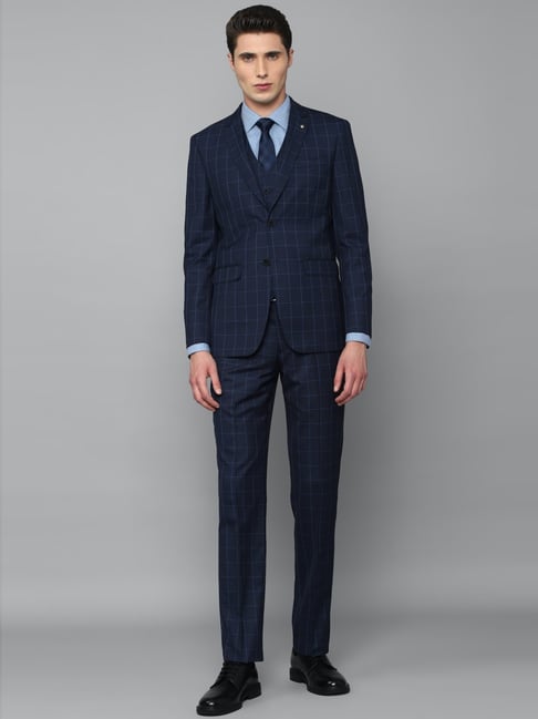 LOUIS PHILIPPE three piece suit Striped Men Suit - Buy LOUIS PHILIPPE three  piece suit Striped Men Suit Online at Best Prices in India