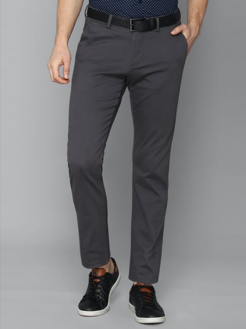 CP BRO Casual Trousers  Buy CP BRO Men Cotton Solid Slim Fit Dark Grey Colour  Trousers Online  Nykaa Fashion