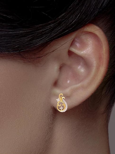 Bedazzling Palm Diamond Drop Earrings