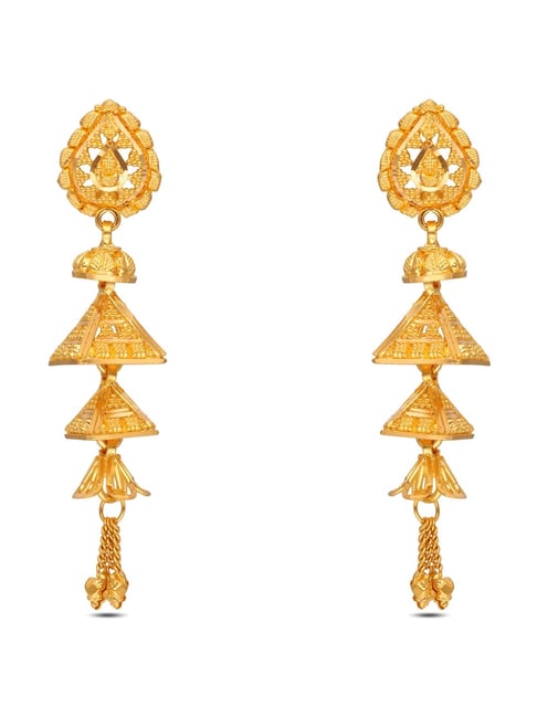 22k gold earrings on sale online shopping