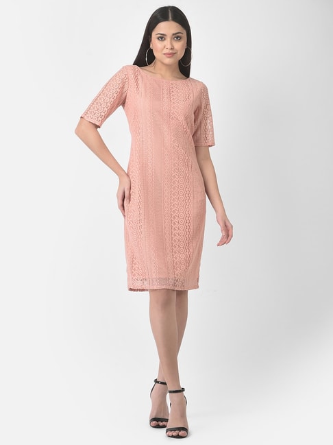 Peach Lace Dress  Hanayen Couture