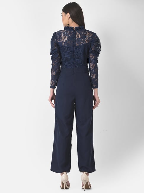 Eavan Blue Lace Jumpsuit