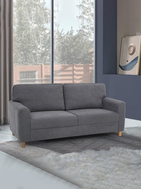 Duroflex Utopia Grey Pinewood 3 Seater Sofa