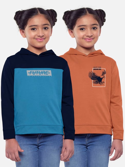 HELLCAT Multicolor Printed Full Sleeves T-Shirt (Pack Of 2)-picture-46