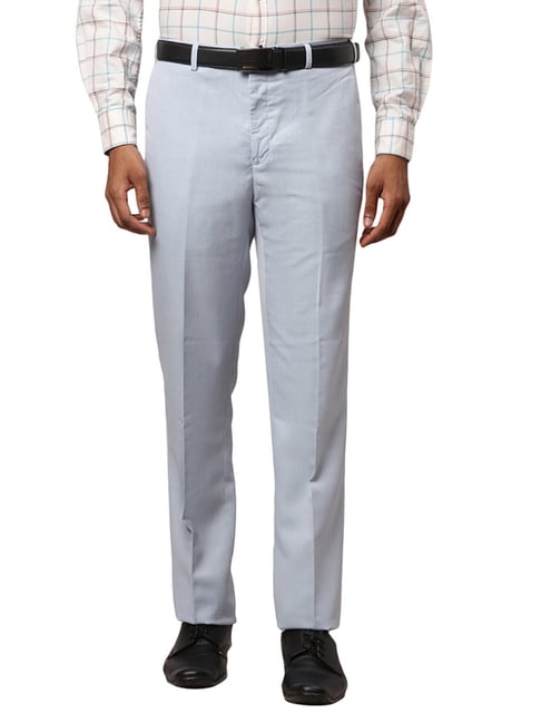 Raymond Men's Slim Formal Trousers (RMTS02963-B8_Dark Blue_40) : Amazon.in:  Fashion