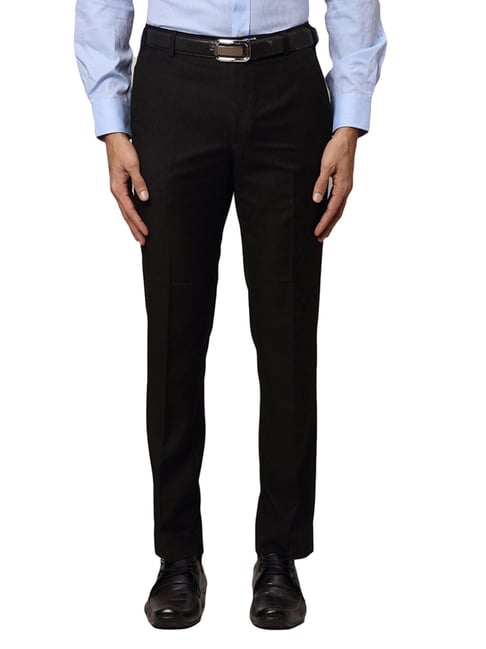 Park Avenue Black Super Slim Fit Trousers