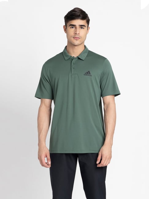 Dark green 2025 adidas shirt