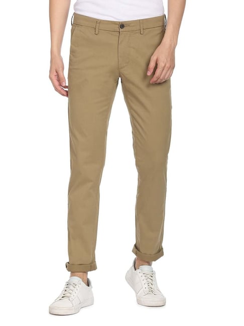 Buy ARROW SPORT Mens Slim Fit Solid Chinos  Shoppers Stop