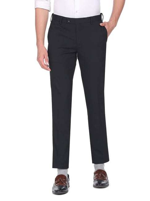 Buy Arrow Hudson Tailored Fit Smart Flex Formal Trousers - NNNOW.com