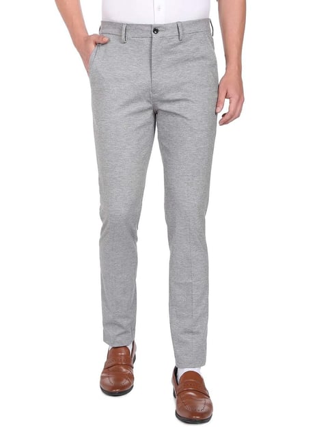 Buy Arrow New York Men Brown Tapered Fit Trousers - Trousers for Men 422577  | Myntra