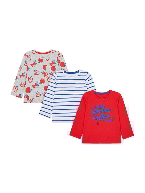 Buy Mothercare Kids Multi Cotton Printed T-Shirt for Girls