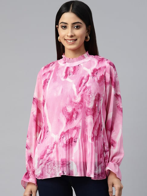 Melon by PlusS Pink Printed Top