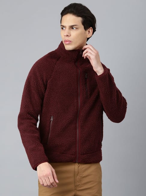 Woodland Maroon Regular Fit Sweatshirt
