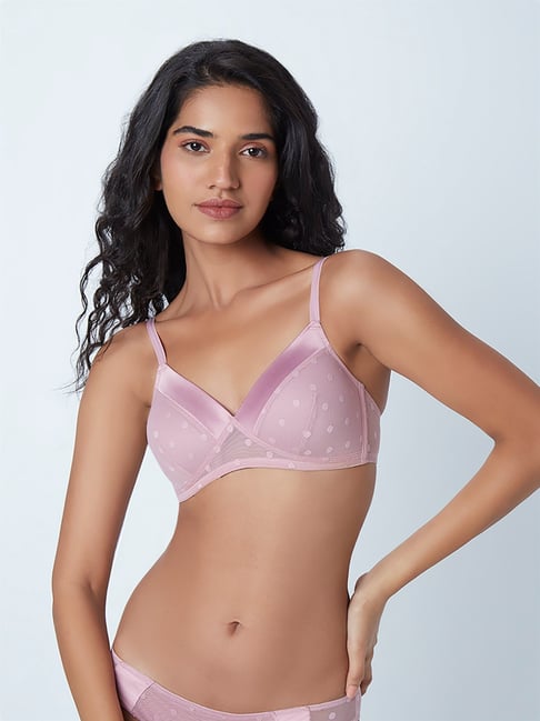Wunderlove by Westside Plum Padded Non-Wired Bra Price in India