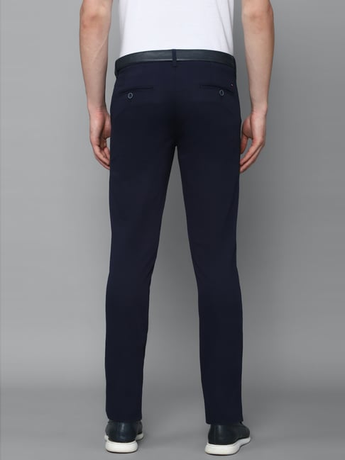 Buy Men Grey Solid Ultra Slim Fit Trousers Online - 737813 | Van Heusen