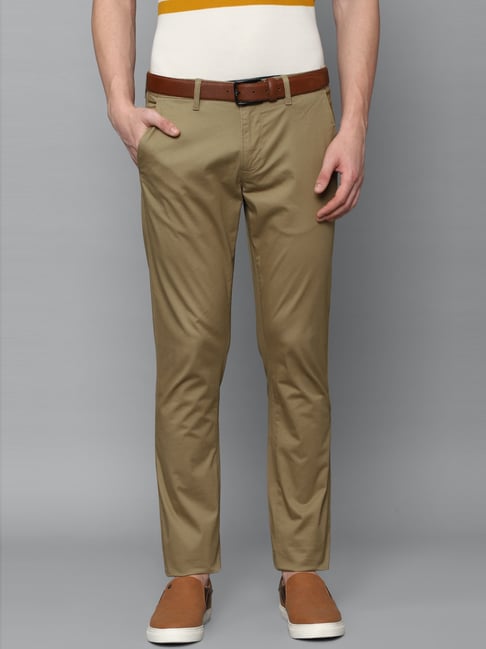 Buy LOUIS PHILIPPE SPORTS Solid Cotton Tapered Fit Men's Casual Trousers |  Shoppers Stop