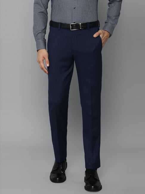 Blue 100 wool suit trousers  Massimo Dutti