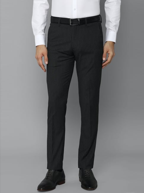 Light Grey Striped Drawstring Ames Trousers in Pure Linen  SUITSUPPLY India
