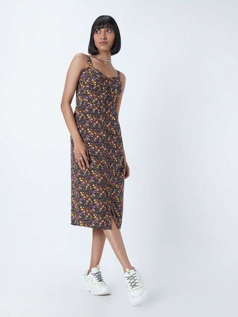 Nuon by Westside Black Printed Dress Price in India