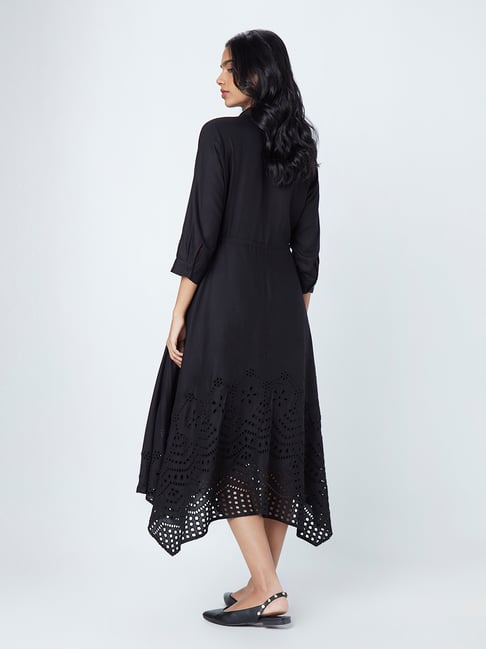 Buy LOV by Westside Black Crochet Detail Ava Dress for Online @ Tata CLiQ