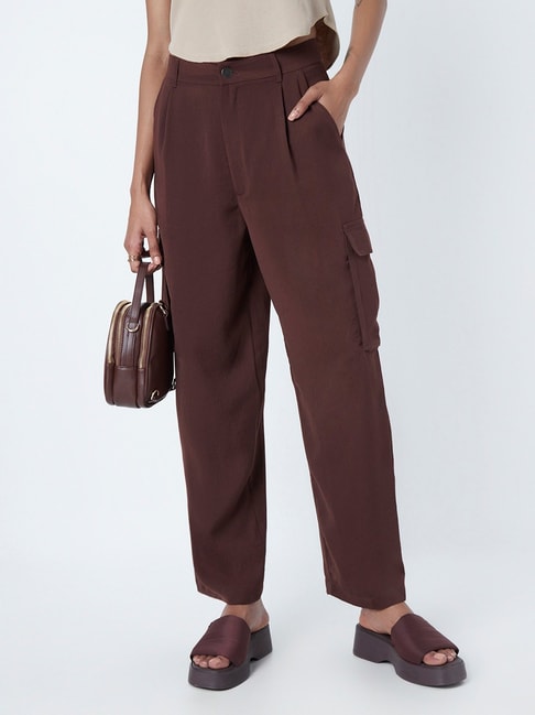 Buy Louis Philippe Brown Trousers Online  676280  Louis Philippe