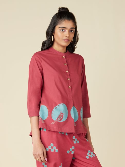 Bombay Paisley by Westside Persian Rose Sparrow Design Ethnic Top Price in India