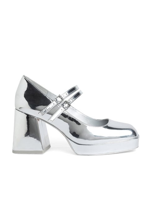 Silver mary 2025 jane pumps