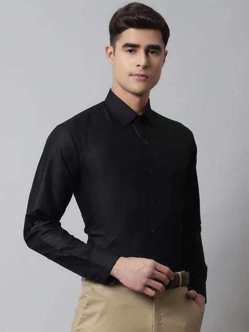 Jainish Black Regular Fit Shirt-picture-22