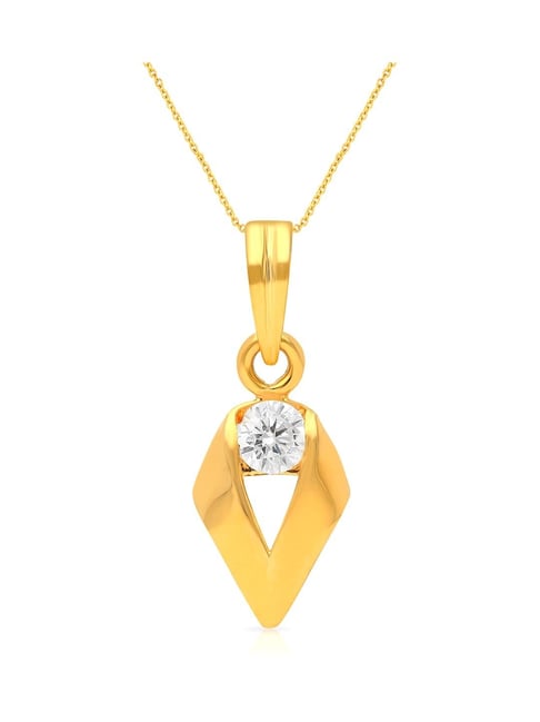 Diamond Pendant Thali Pendant Online Shop Carat Round Cut 18ct