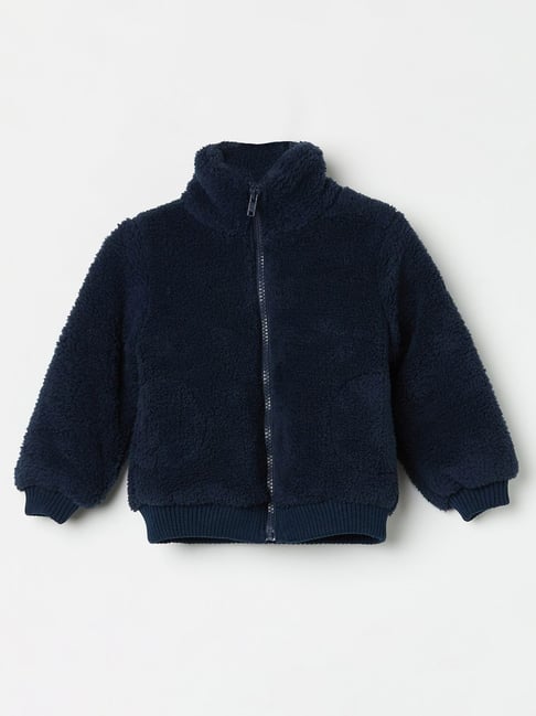 Juniors by Lifestyle Kids Navy Regular Fit Full Sleeves Jacket