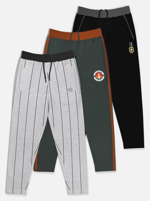 HELLCAT Multicolor Solid Trackpants (Pack Of 3)