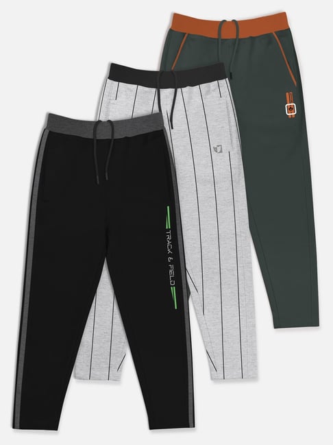 HELLCAT Multicolor Solid Trackpants (Pack Of 3)
